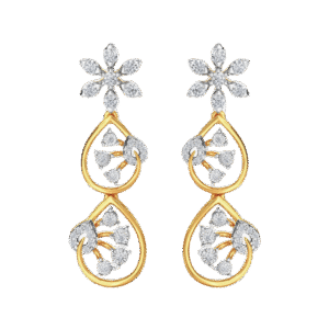 Petal Bloom Drop Earrings – Floral Elegance Redefined